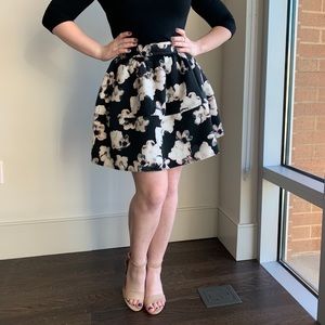Express High Waisted Floaty Floral Skirt